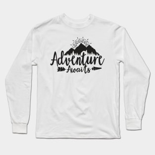 Adventure Awaits Long Sleeve T-Shirt